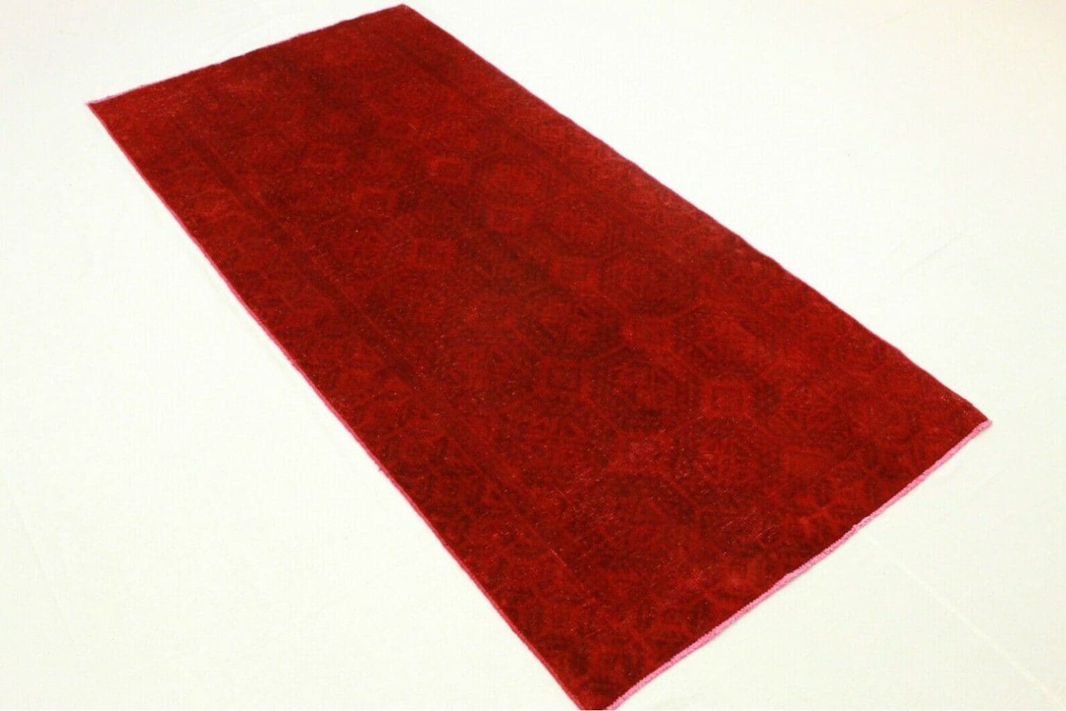 Orientteppich Rot 270x129cm Wolle handgeknüpft