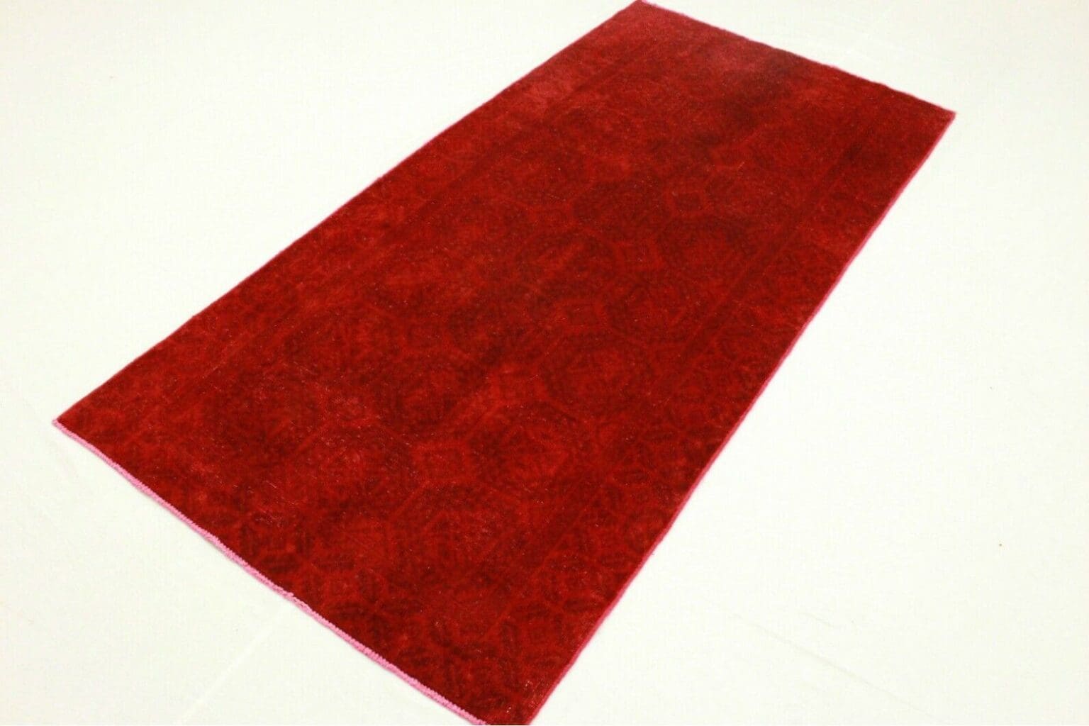 Orientteppich Rot 270x129cm Wolle handgeknüpft