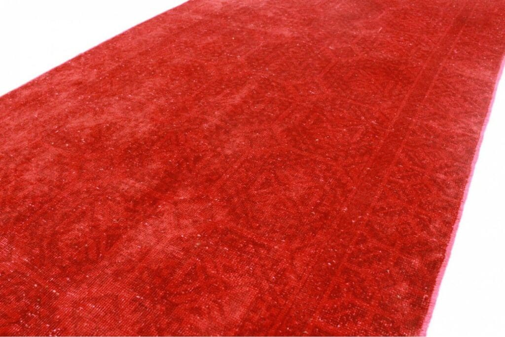 Orientteppich Rot 270x129cm Wolle handgeknüpft