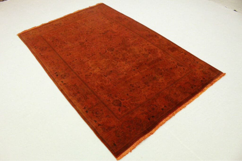 vintage-orientteppich-orange-rost-279x171cm-handgeknupft-1 Orientteppich Orient 279 x 171 cm Wolle handgeknüpft