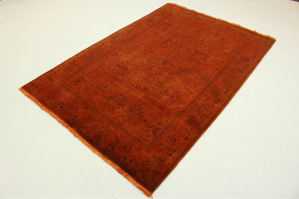vintage-orientteppich-orange-rost-279x171cm-handgeknupft-2 Orientteppich Orient 279 x 171 cm Wolle handgeknüpft