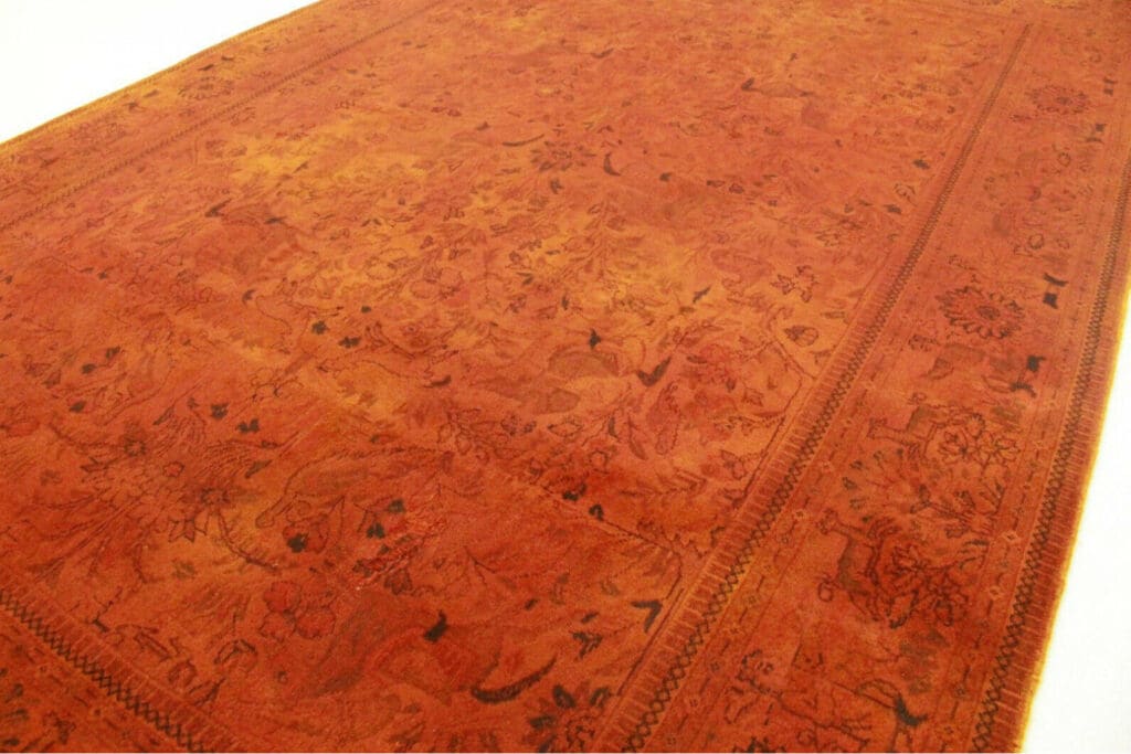 vintage-orientteppich-orange-rost-279x171cm-handgeknupft-3 Orientteppich Orient 279 x 171 cm Wolle handgeknüpft