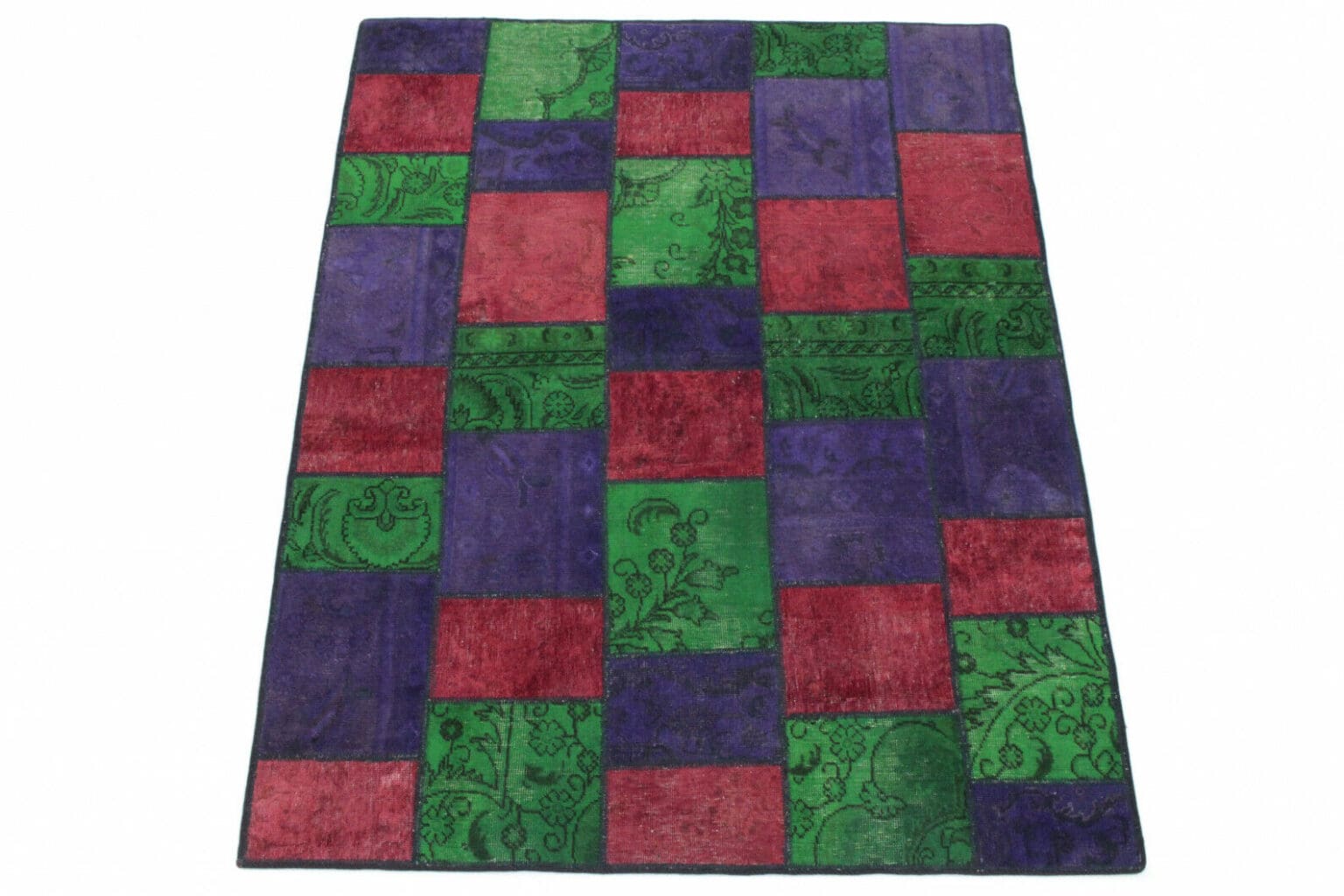 Orientteppich 202x151 cm Wolle handgeknüpft