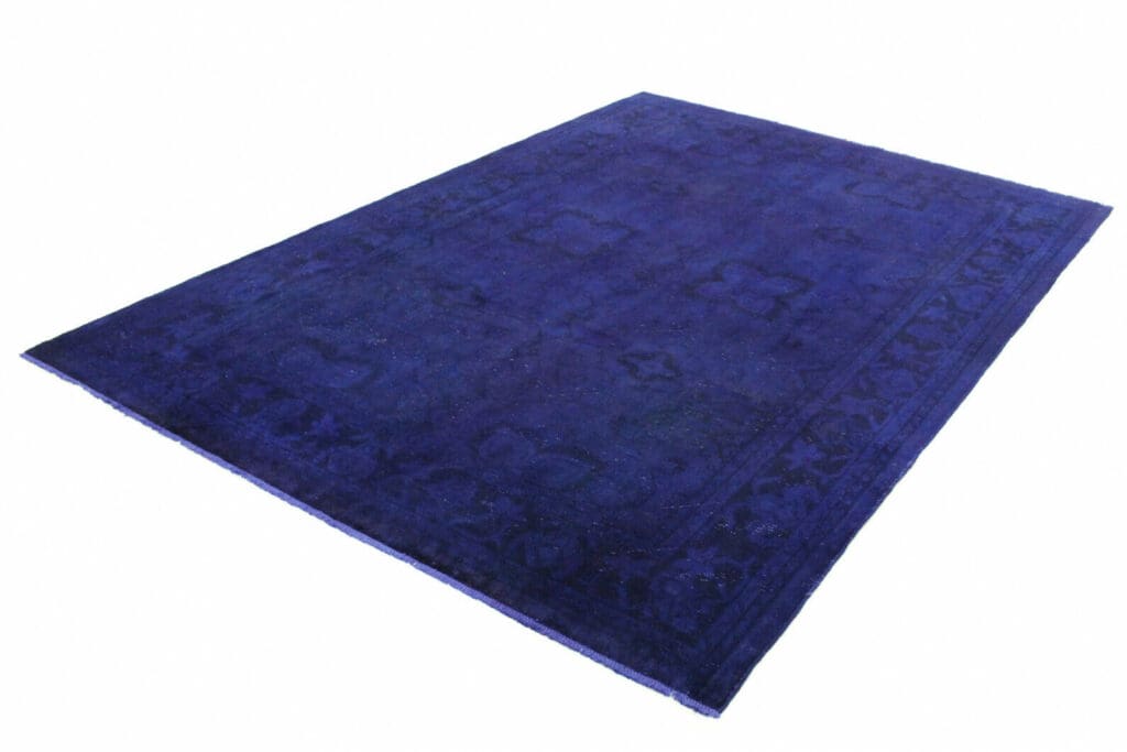 vintage-orientteppich-ultramarinblau-310x209cm-handgeknupft-1 Orientteppich 310x209 cm Wolle handgeknüpft