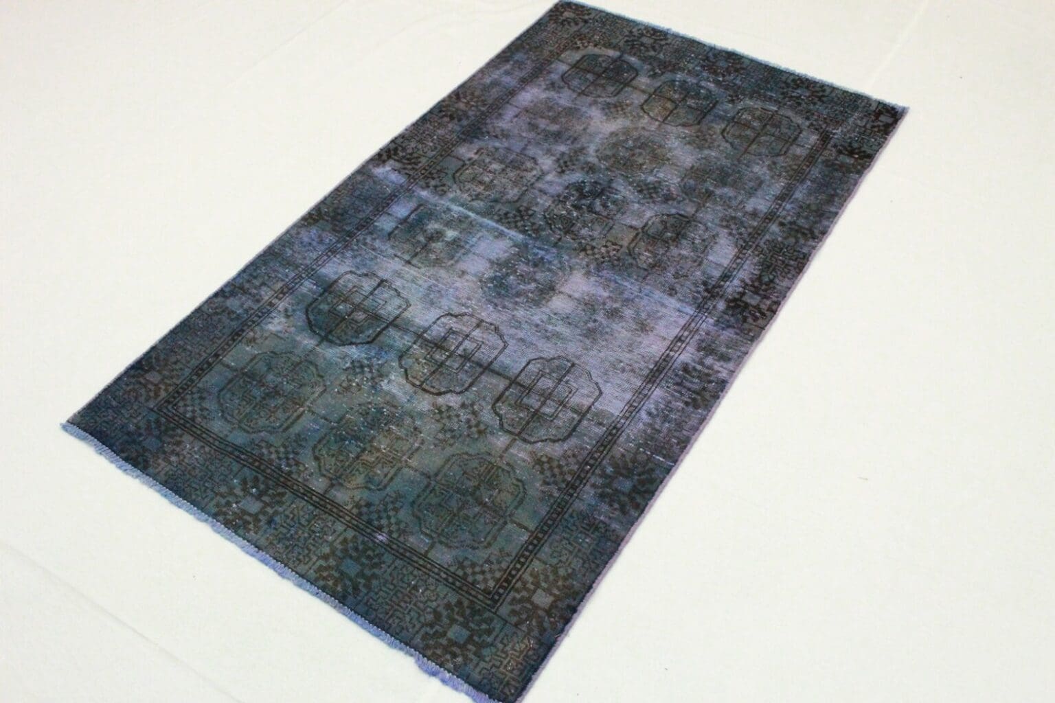 Orientteppich 195 x 107 cm Wolle handgeknüpft