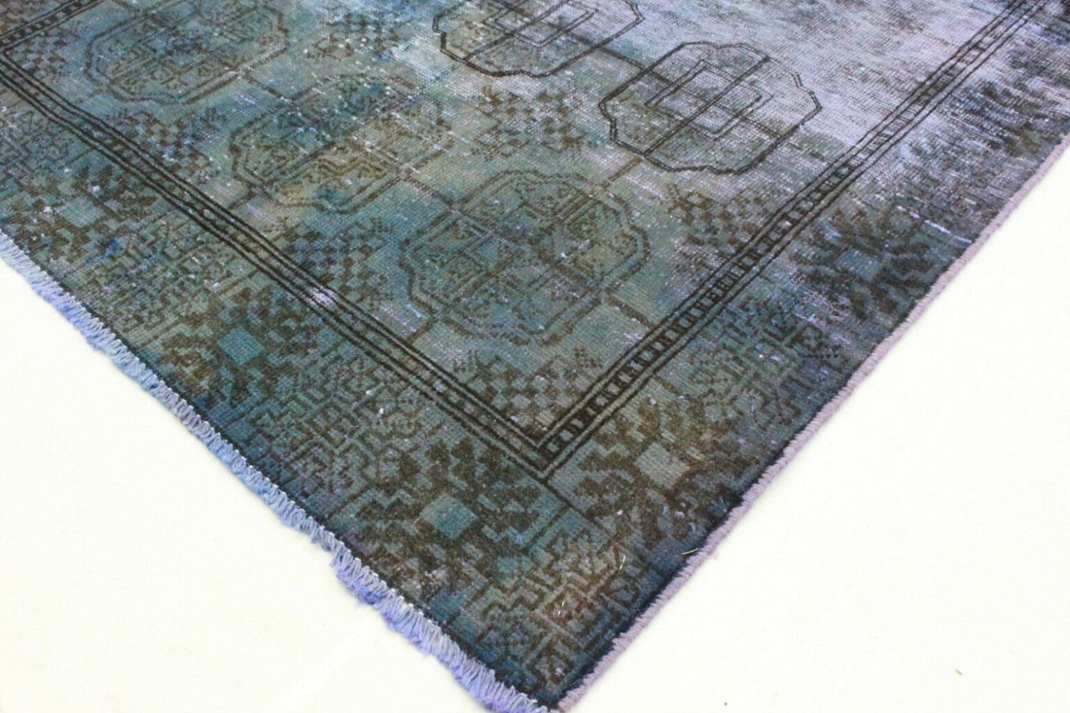 Orientteppich 195 x 107 cm Wolle handgeknüpft