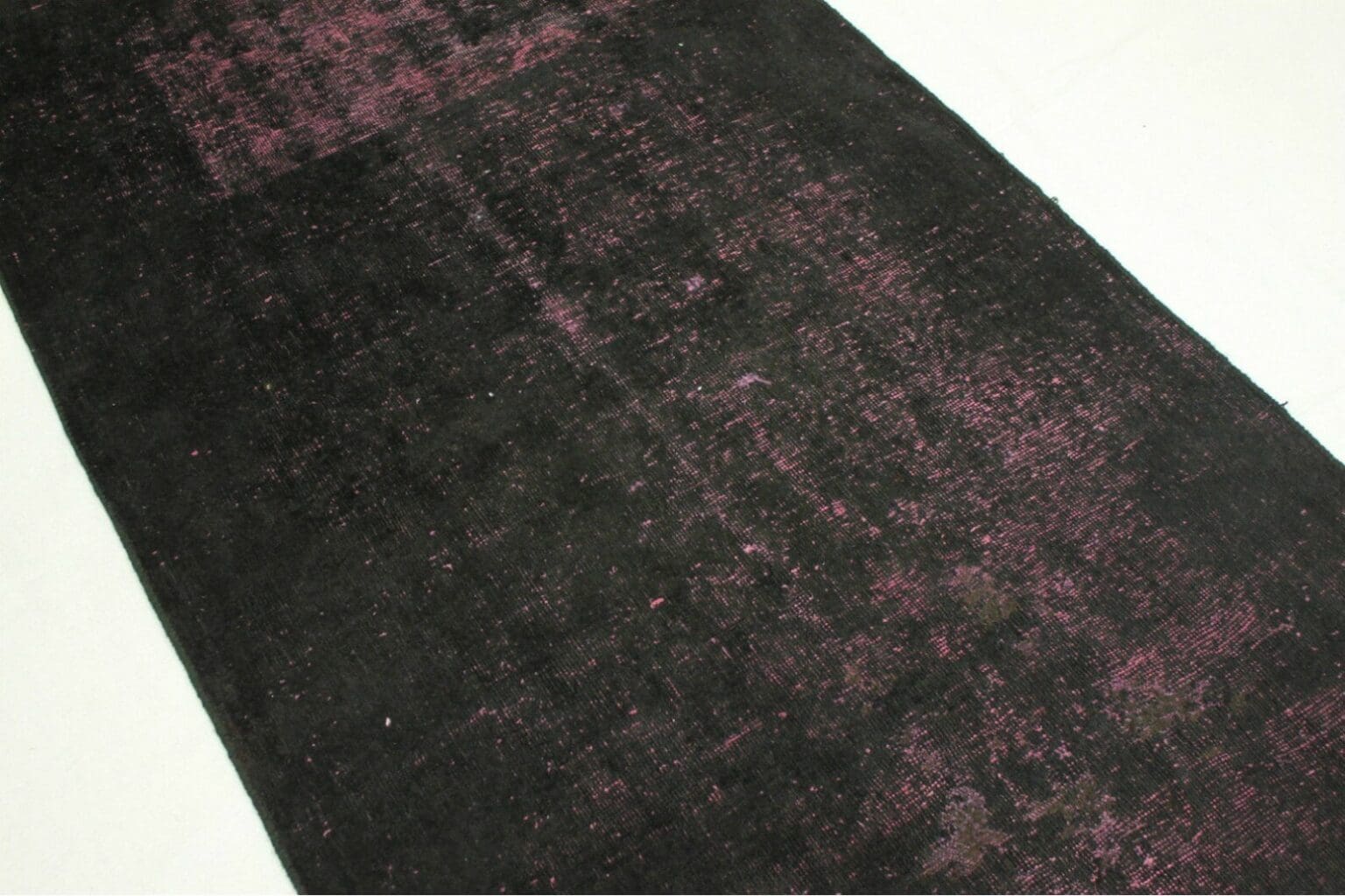vintage-orientteppich-200x99cm-schwarz-pink-handgeknupft-2 Orientteppich 200x99 cm Wolle handgeknüpft