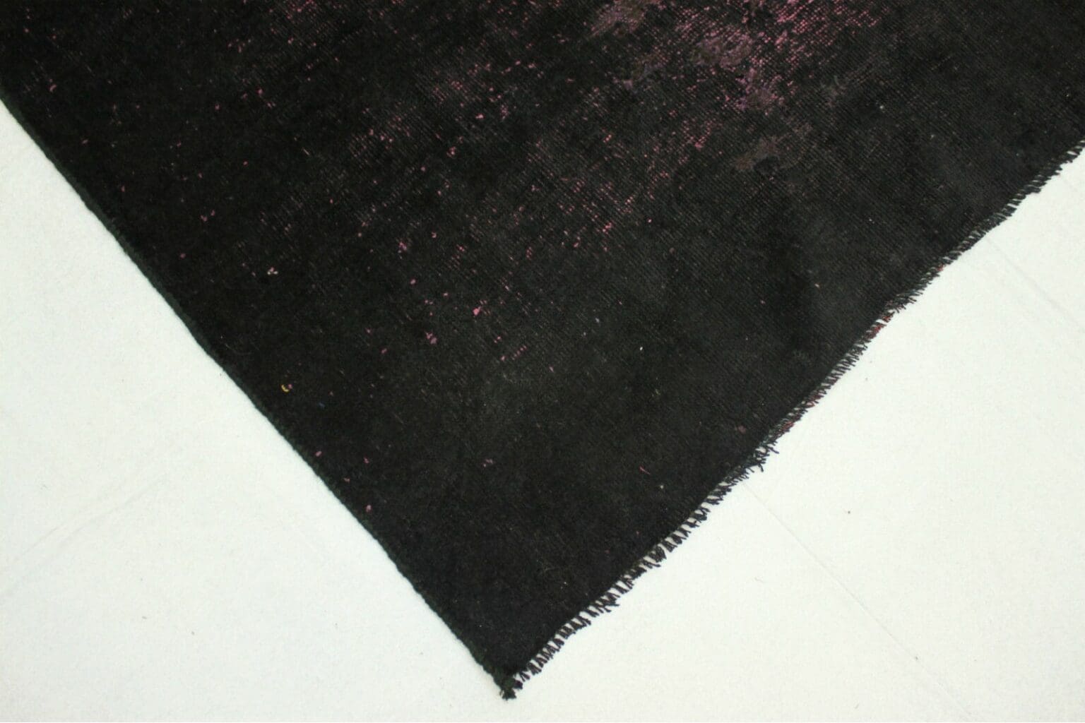 vintage-orientteppich-200x99cm-schwarz-pink-handgeknupft-3 Orientteppich 200x99 cm Wolle handgeknüpft