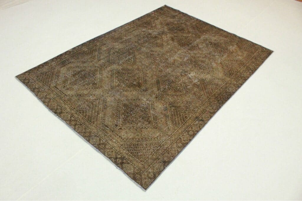Orientteppich Schlamm 273x189 cm Wolle handgeknüpft
