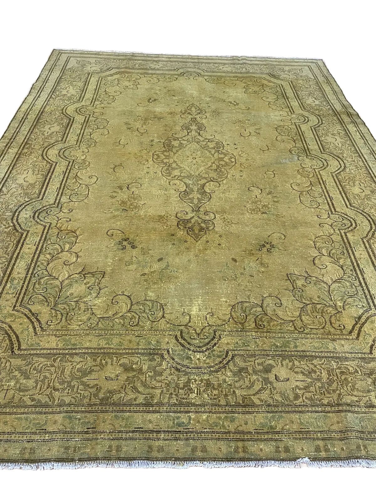 exklusiver-vintage-orientteppich-333x245cm-gold-handgeknupft-1 Orientteppich 333 x 245 cm Wolle handgeknüpft