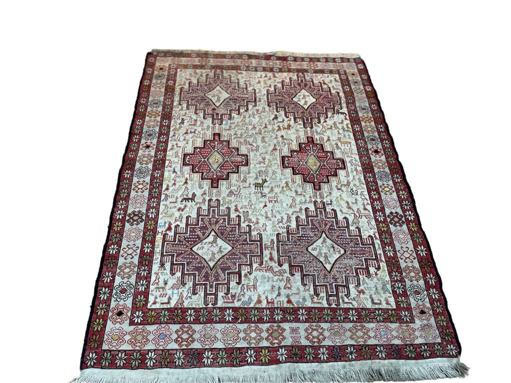 Orientteppich Kordestan 147x116 cm Wolle handgewebt