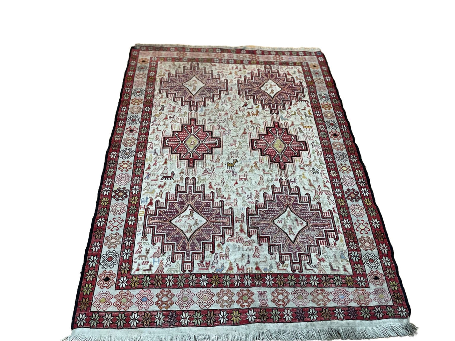 Orientteppich Kordestan 147x116 cm Wolle handgewebt