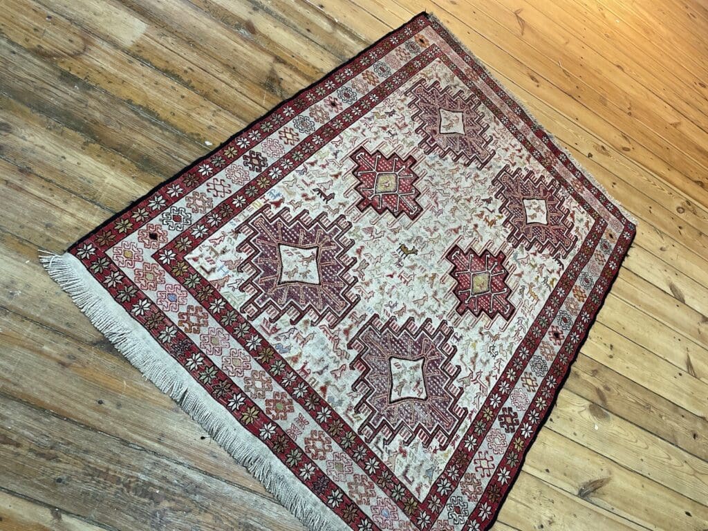 Orientteppich Kordestan 147x116 cm Wolle handgewebt
