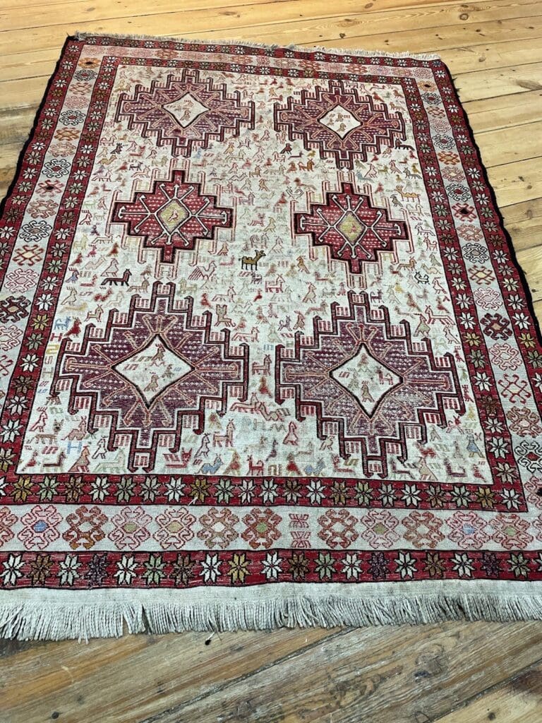 Orientteppich Kordestan 147x116 cm Wolle handgewebt
