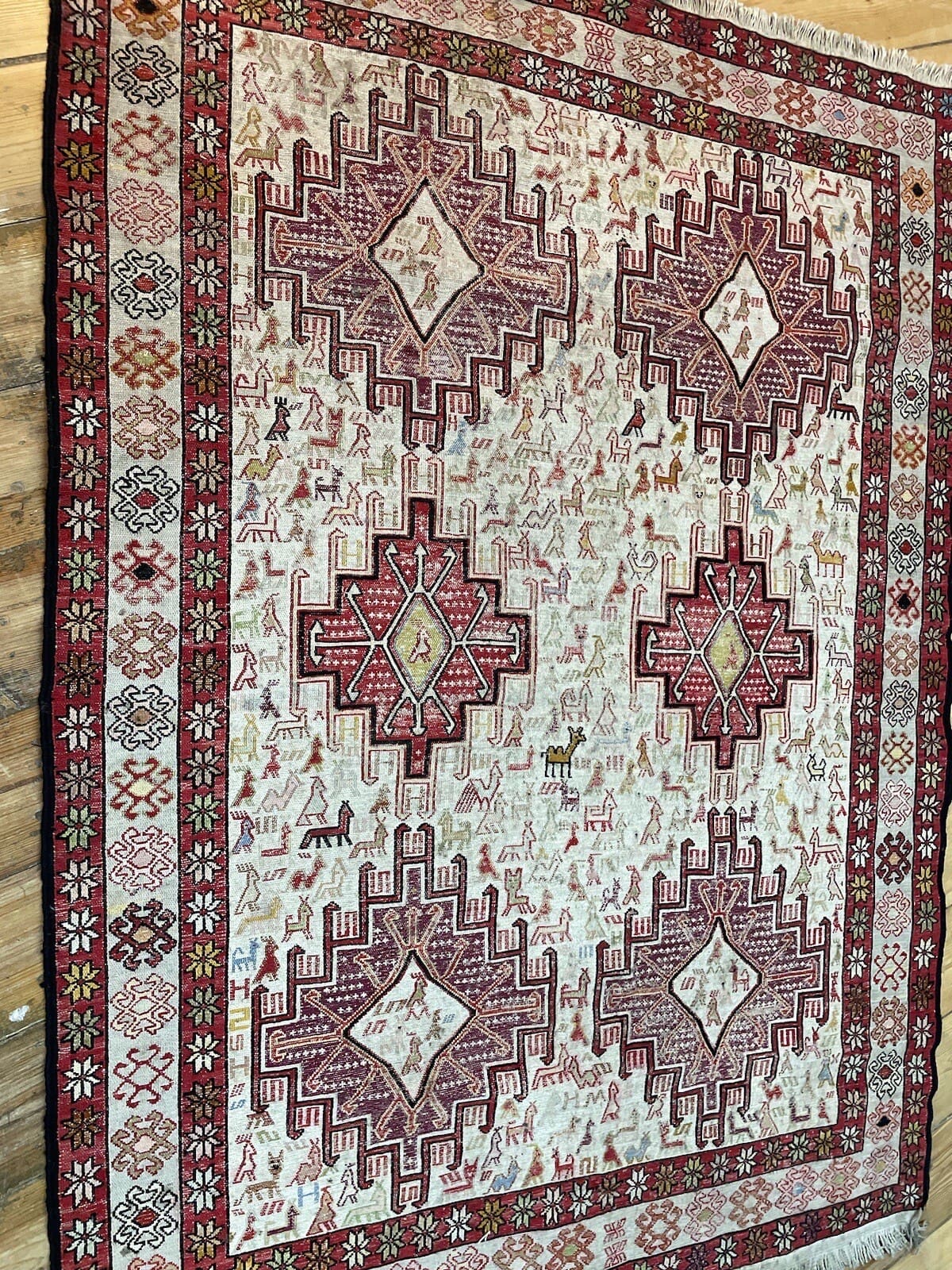 Orientteppich Kordestan 147x116 cm Wolle handgewebt
