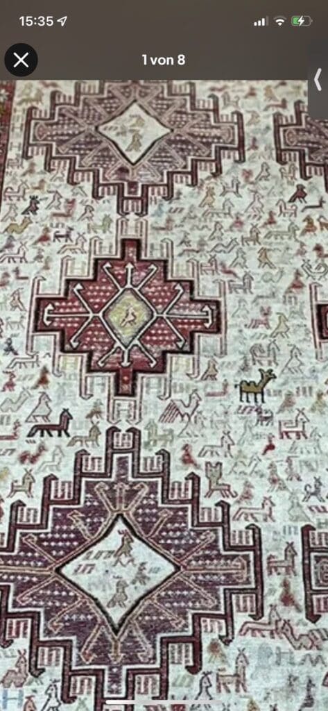 Orientteppich Kordestan 147x116 cm Wolle handgewebt