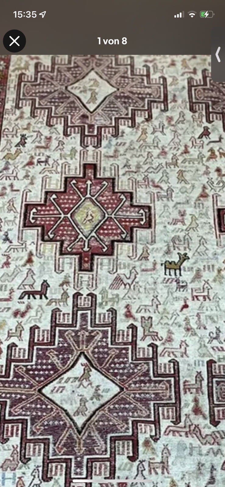 Orientteppich Kordestan 147x116 cm Wolle handgewebt