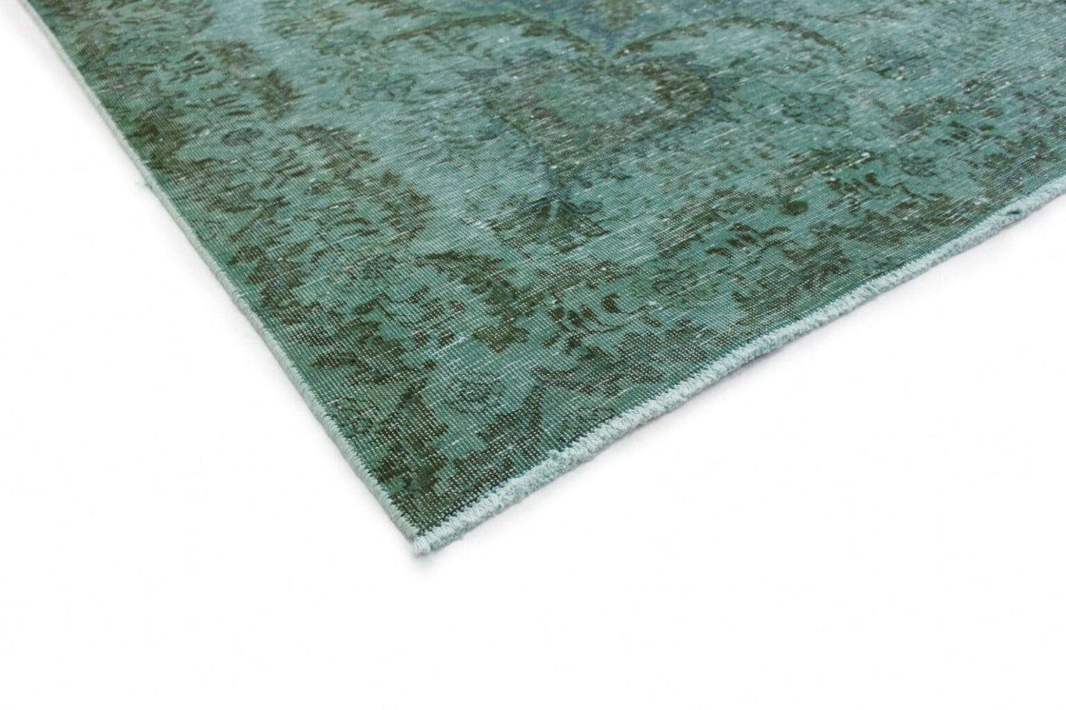 vintage-orientteppich-380x299-cm-in-grun-turkis-handgeknupft-2 Orientteppich Orient 380 x 299 cm Wolle handgeknüpft