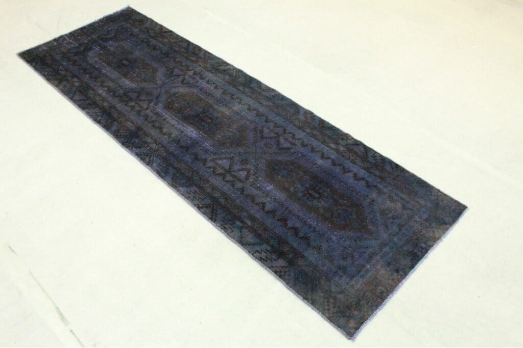 vintage-laufer-lila-280x89cm-exklusiver-orientteppich-handgeknupft-6 Orientteppich 280 x 89 cm Wolle handgeknüpft