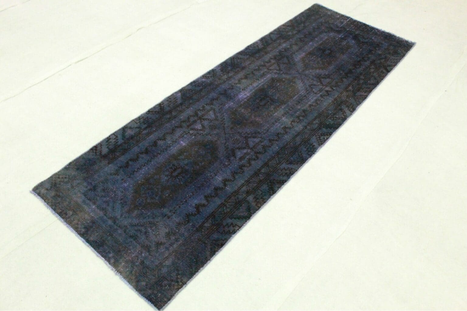 vintage-laufer-lila-280x89cm-exklusiver-orientteppich-handgeknupft-7 Orientteppich 280 x 89 cm Wolle handgeknüpft