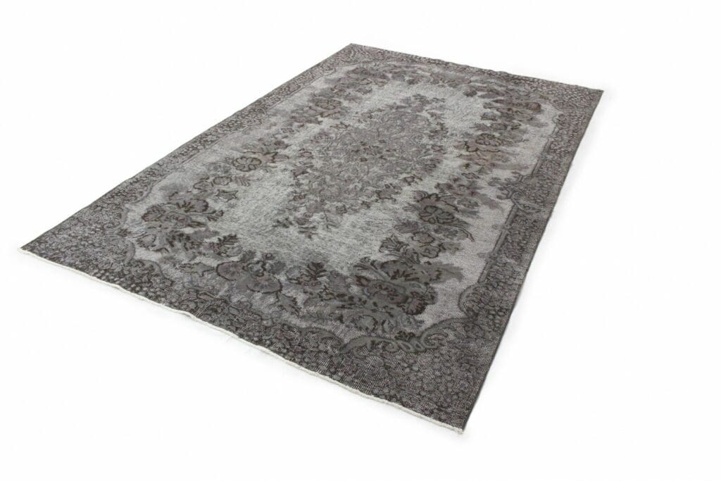 exklusiver-orientteppich-290x189-cm-3d-look-grau-handgeknupft-1 Orientteppich Kaukasus 290 x 189 cm Wolle handgeknüpft