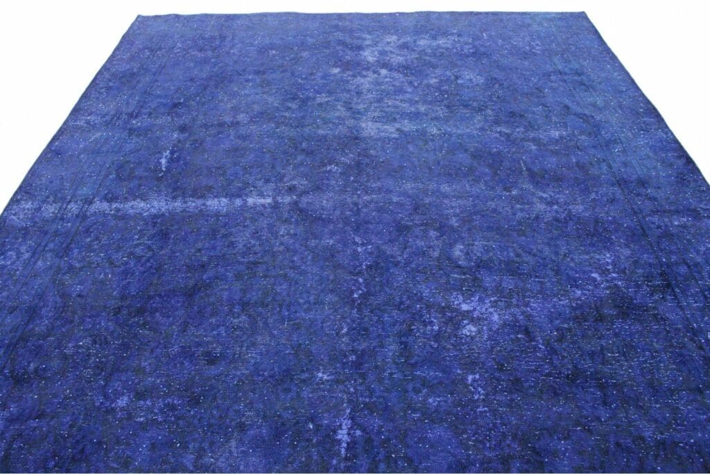 vintage-orientteppich-373x269cm-ultramarinblau-lila-handgeknupft-1 Orientteppich 373x269 cm Wolle handgeknüpft