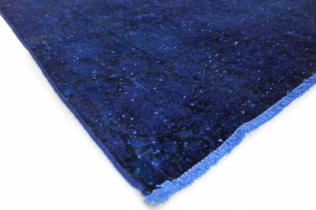 vintage-orientteppich-373x269cm-ultramarinblau-lila-handgeknupft-3 Orientteppich 373x269 cm Wolle handgeknüpft