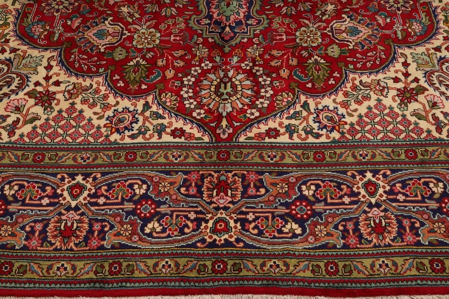 Handgeknüpfter Täbriz Perserteppich, 380 × 290 cm, Wolle