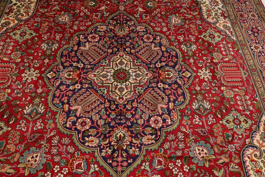 Handgeknüpfter Täbriz Perserteppich, 380 × 290 cm, Wolle