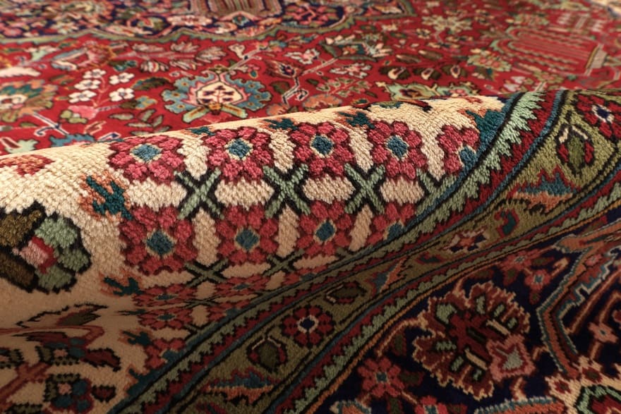 Handgeknüpfter Täbriz Perserteppich, 380 × 290 cm, Wolle