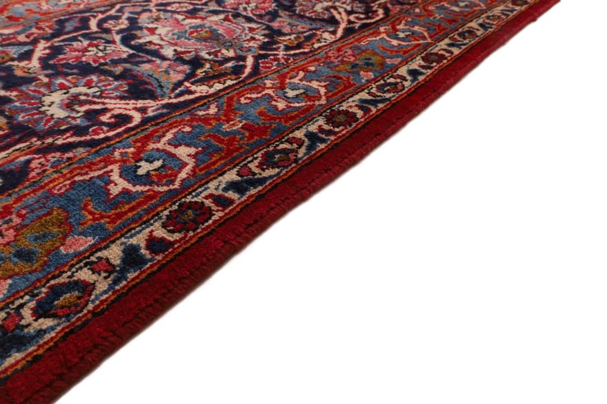 Kashan Perserteppich antik, 425 × 320 cm, Wolle & Seide
