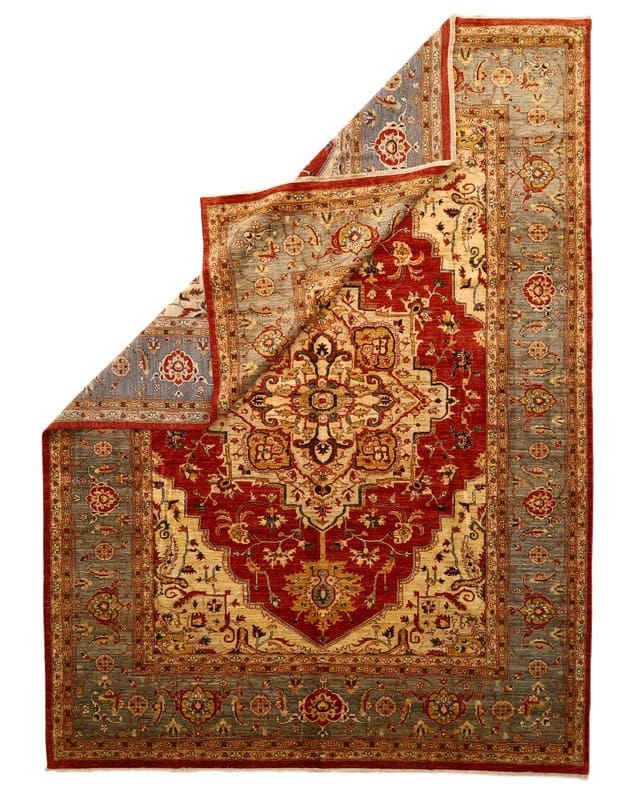 Heriz Ziegler Orientteppich aus Pakistan, 402 × 295 cm