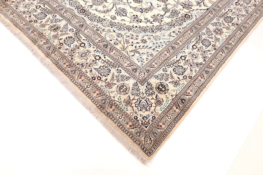 Nain Perserteppich 415 × 288 cm aus Wolle & Seide, handgeknüpft