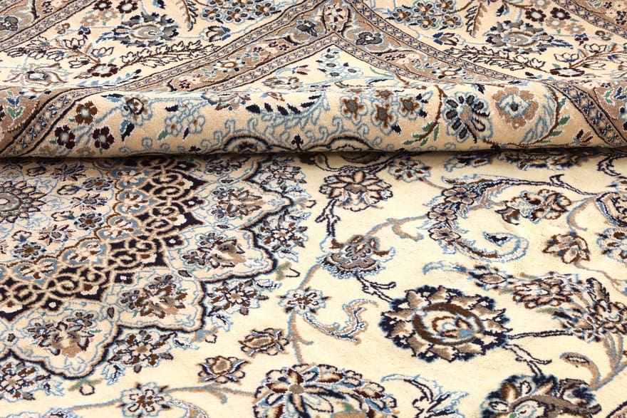 Nain Perserteppich 415 × 288 cm aus Wolle & Seide, handgeknüpft