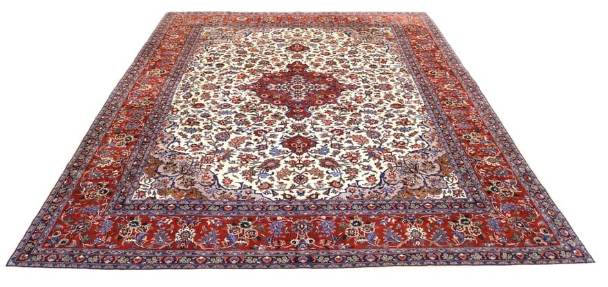 Handgeknüpfter Sarough Farahan Perserteppich 384 × 304 cm