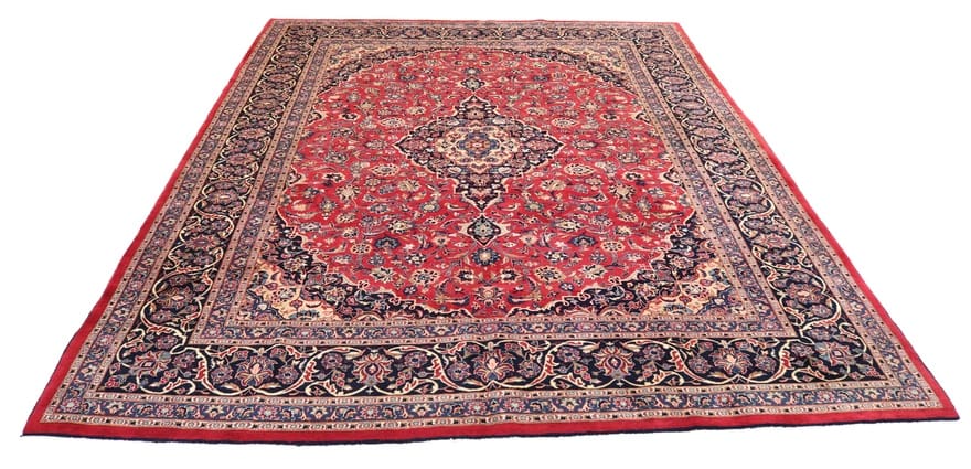 orientteppich-mashad-404x301-cm-klassisches-medaillon-design-handgeknupft-1 Handgeknüpfter Mashhad Perserteppich 402 × 300 cm