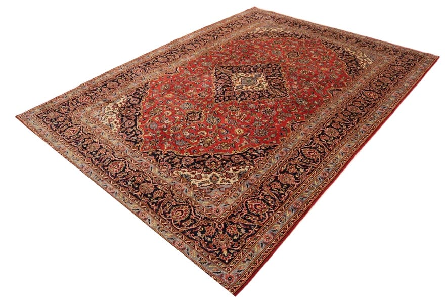 Kashan Perserteppich 412 × 300 cm aus Wolle, handgeknüpft