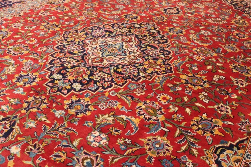 Kashan Perserteppich aus Iran, 416 × 300 cm