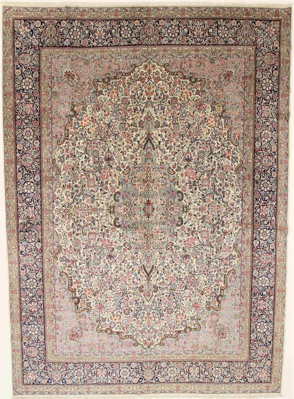 Antiker Kerman Perserteppich, 425 × 320 cm, Wolle