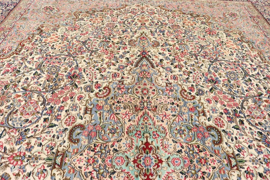 Antiker Kerman Perserteppich, 425 × 320 cm, Wolle