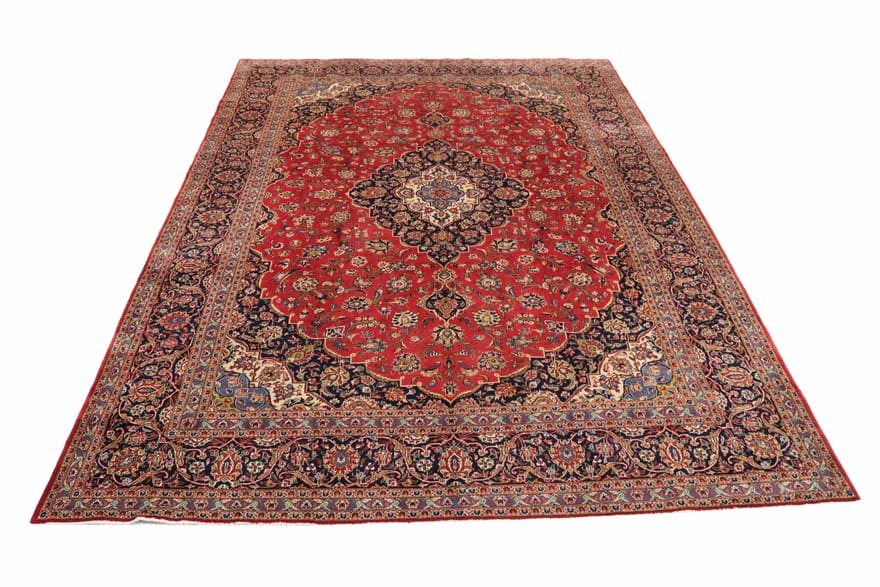 Handgeknüpfter Kashan Perserteppich, 423 × 303 cm