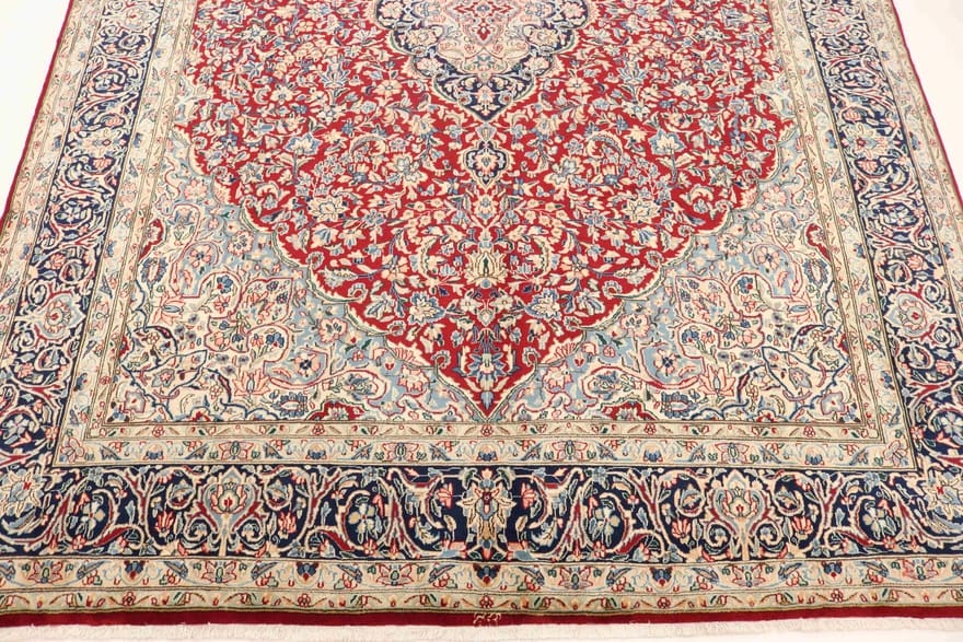 kerman-ravan-teppich-396x288-cm-stilvoll-handgeknupft-perserteppich-2 Kerman Perserteppich 394 × 287 cm aus Wolle, handgeknüpft