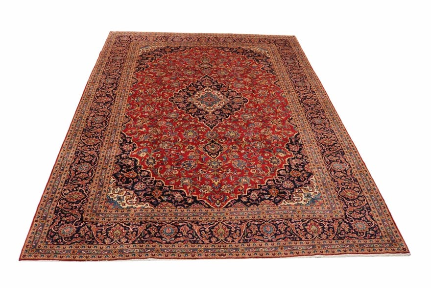 Kashan Perserteppich aus Iran, 405 × 308 cm