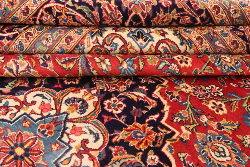 Kashan Perserteppich aus Iran, 405 × 308 cm
