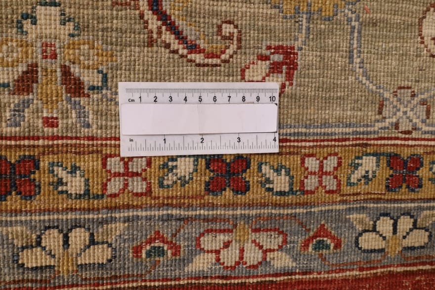 Heriz Ziegler Orientteppich 371 × 269 cm aus Wolle, handgeknüpft