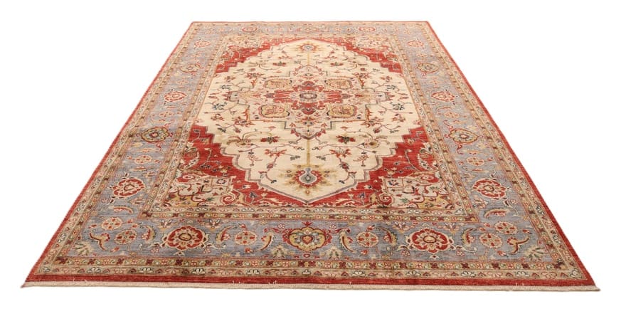 Handgeknüpfter Heriz Ziegler Orientteppich, 347 × 247 cm, Wolle