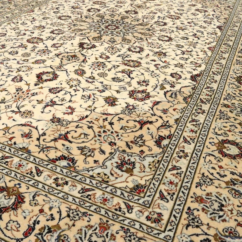 Kashan Perserteppich 350 × 242 cm aus Wolle, handgeknüpft