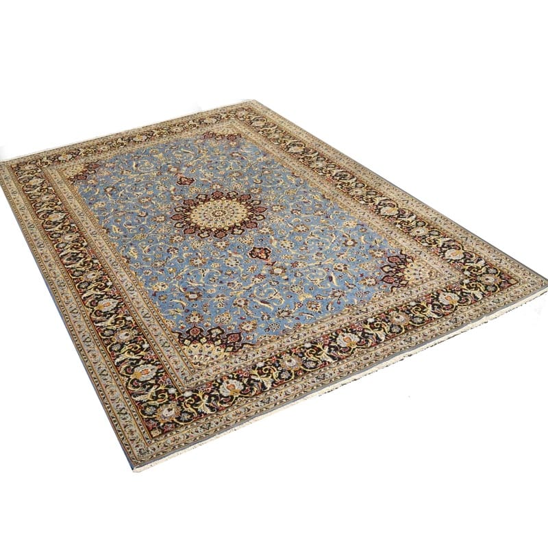 Kashan Perserteppich 362 × 241 cm aus Wolle, handgeknüpft
