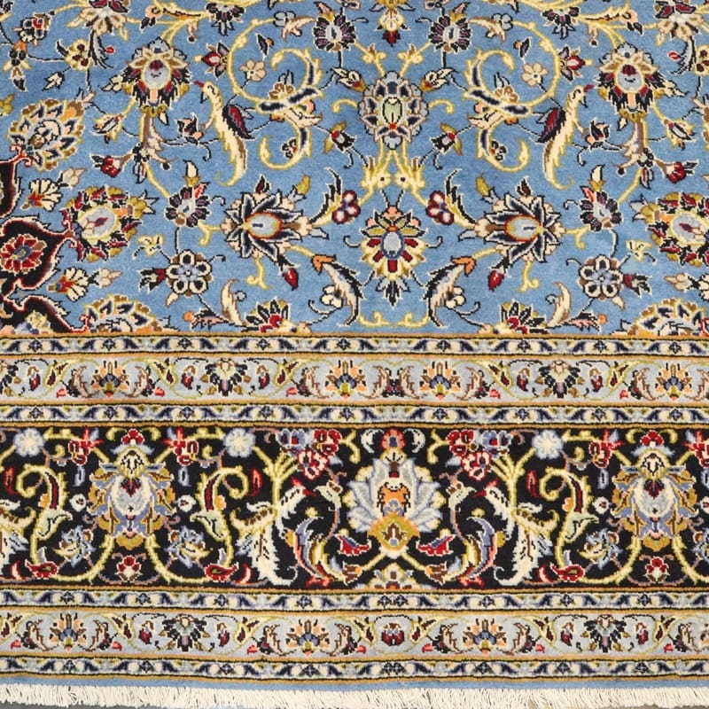 Kashan Perserteppich 362 × 241 cm aus Wolle, handgeknüpft