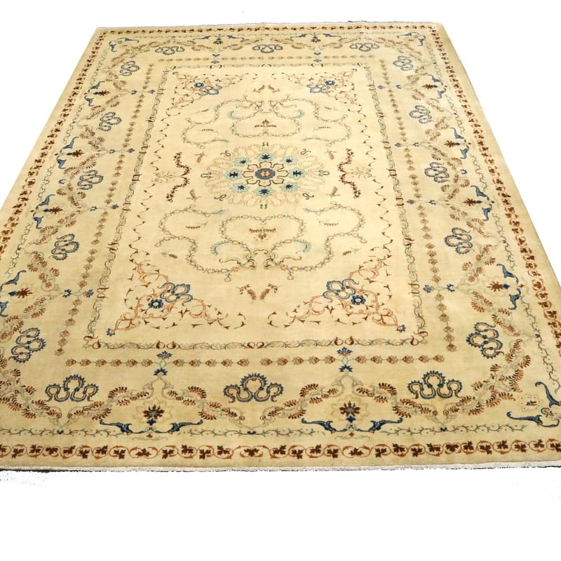 Kashan Perserteppich antik, 369 × 269 cm, Wolle